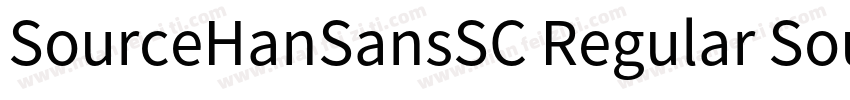 SourceHanSansSC Regular SourceHanSa字体转换